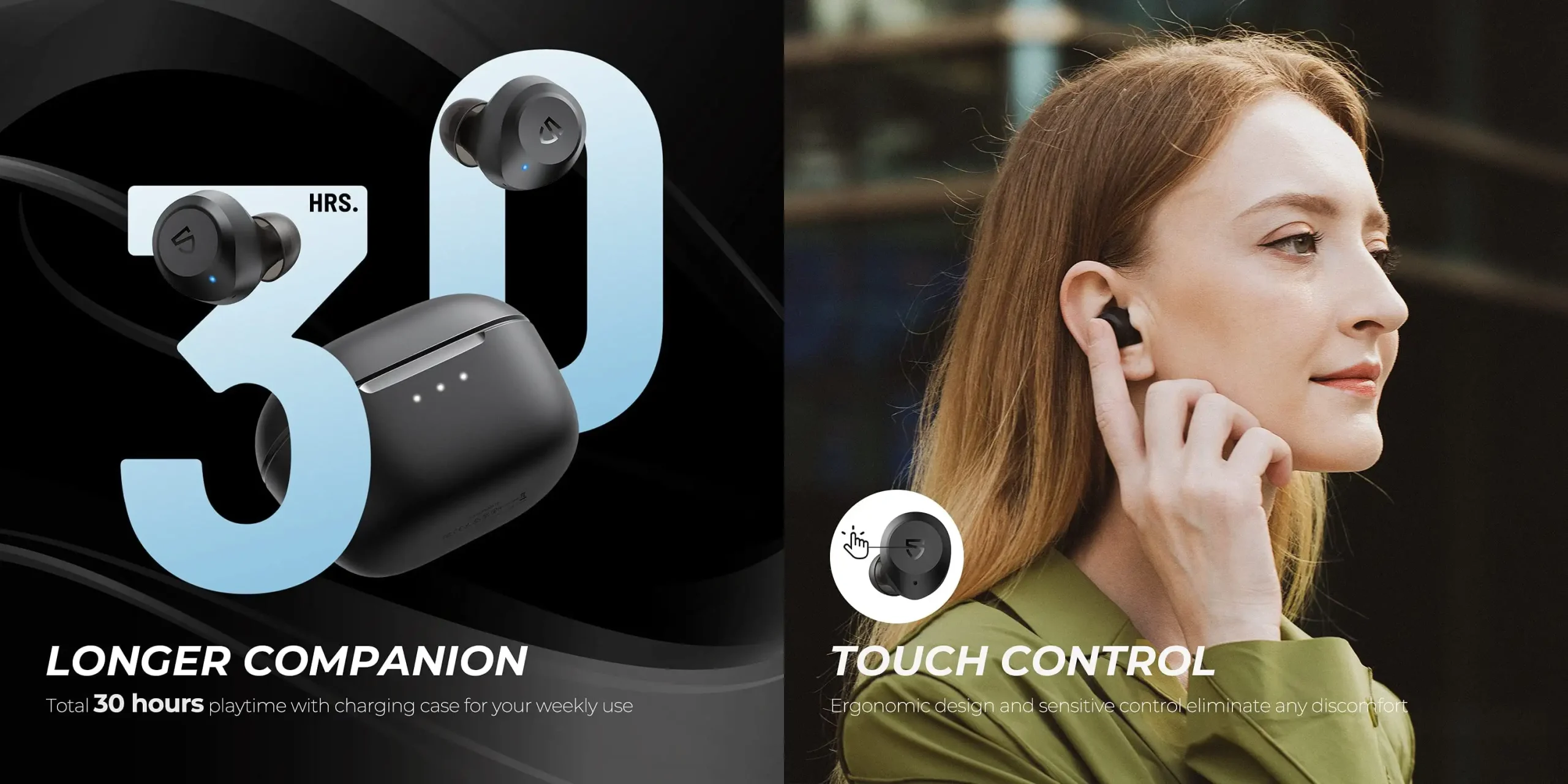 SoundPEATS T2 Hybrid ANC Wireless Earbuds - Best Price