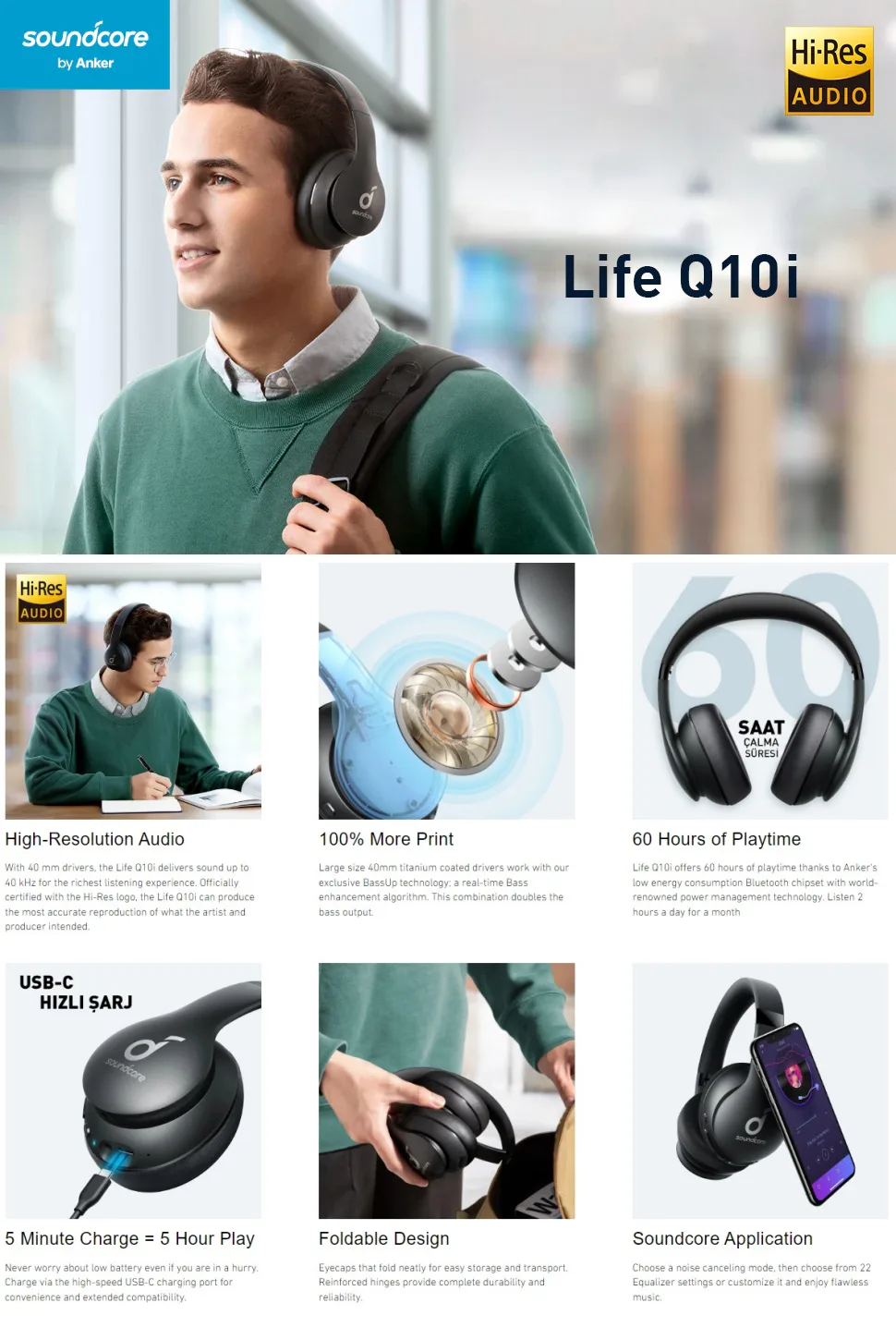 Anker Soundcore Life Q10i