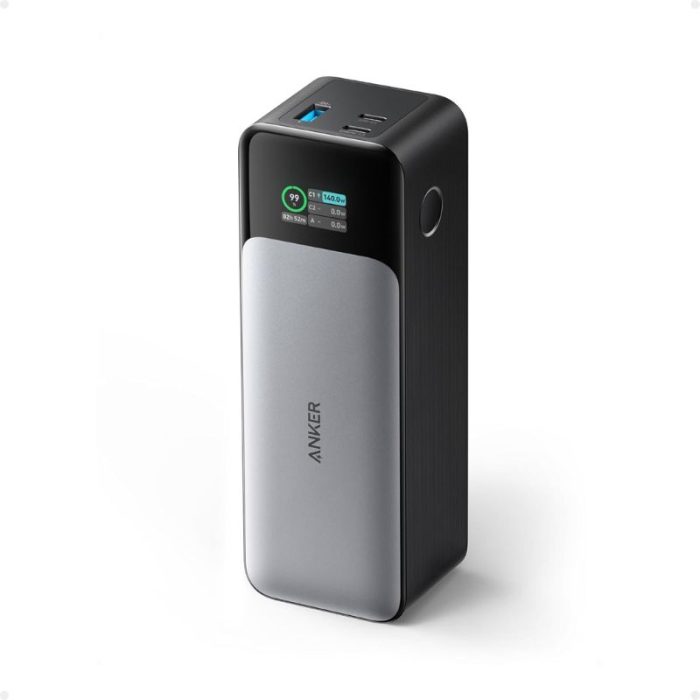 Anker 737: 140W, 24000mAh power bank with ultra-fast charging and multiple ports for powering devices on the go.