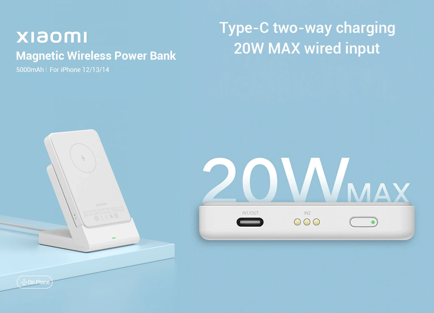 Xiaomi 5000mAh Magnetic Wireless Power Bank 2