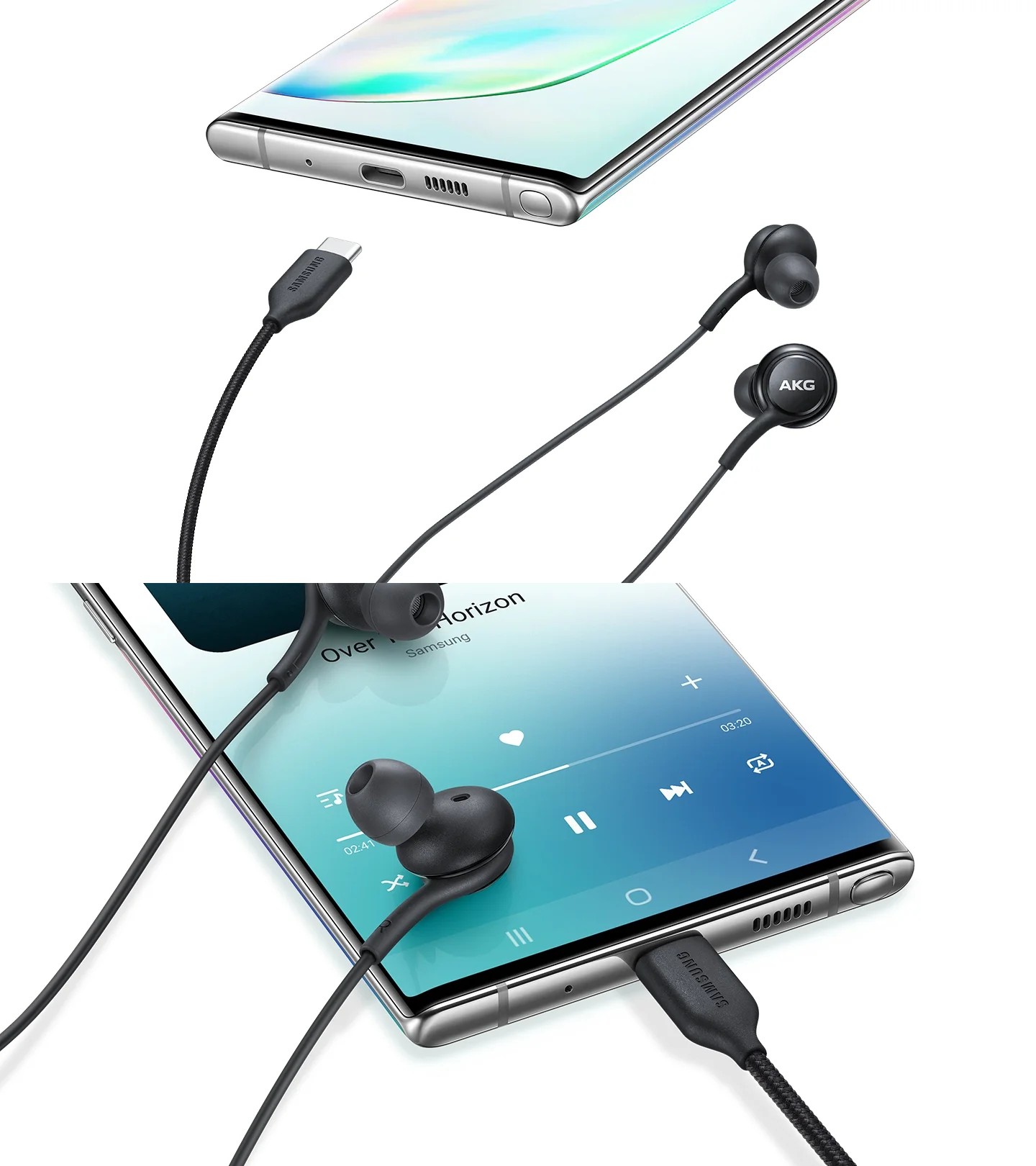 Samsung s10 lite type c earphones hot sale