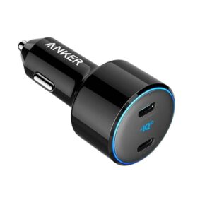 Anker PowerDrive+ III Duo 48W car charger dual USB C fast charging adapter for smartphone tablet in car