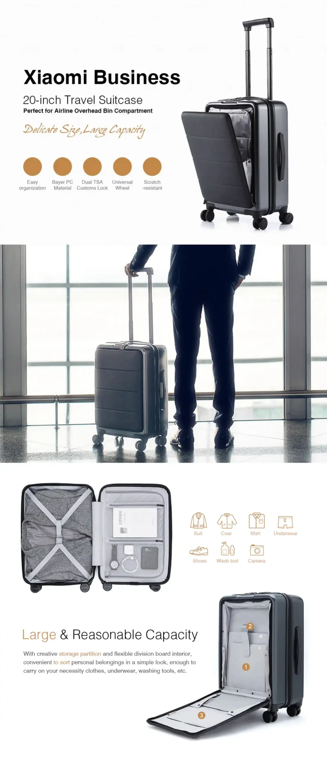 Mi 20 sales inch luggage