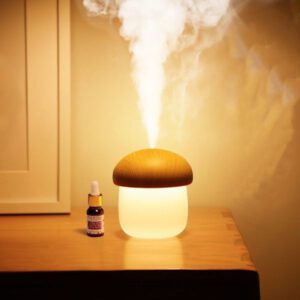 Jisulife JM02 Mushroom LED Humidifier 250Ml White
