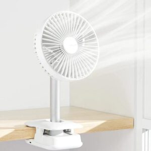 JISULIFE FA13R 8000mAh rotating rechargeable clip fan portable desk cooling fan in Bangladesh