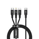 Baseus PD 20W Rapid Series 3 in 1 Fast Charging Data Cable Type-C to M+L+C
