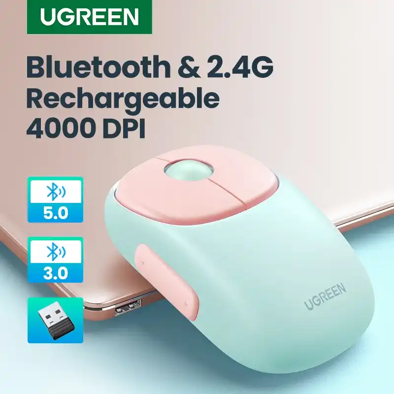 UGREEN Bluetooth and 2.4G Mouse with 4000 DPI 