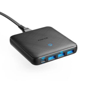 Anker PowerPort Atom III Slim 65W 4 Port PIQ 3.0 & GaN Fast Charger Adapter