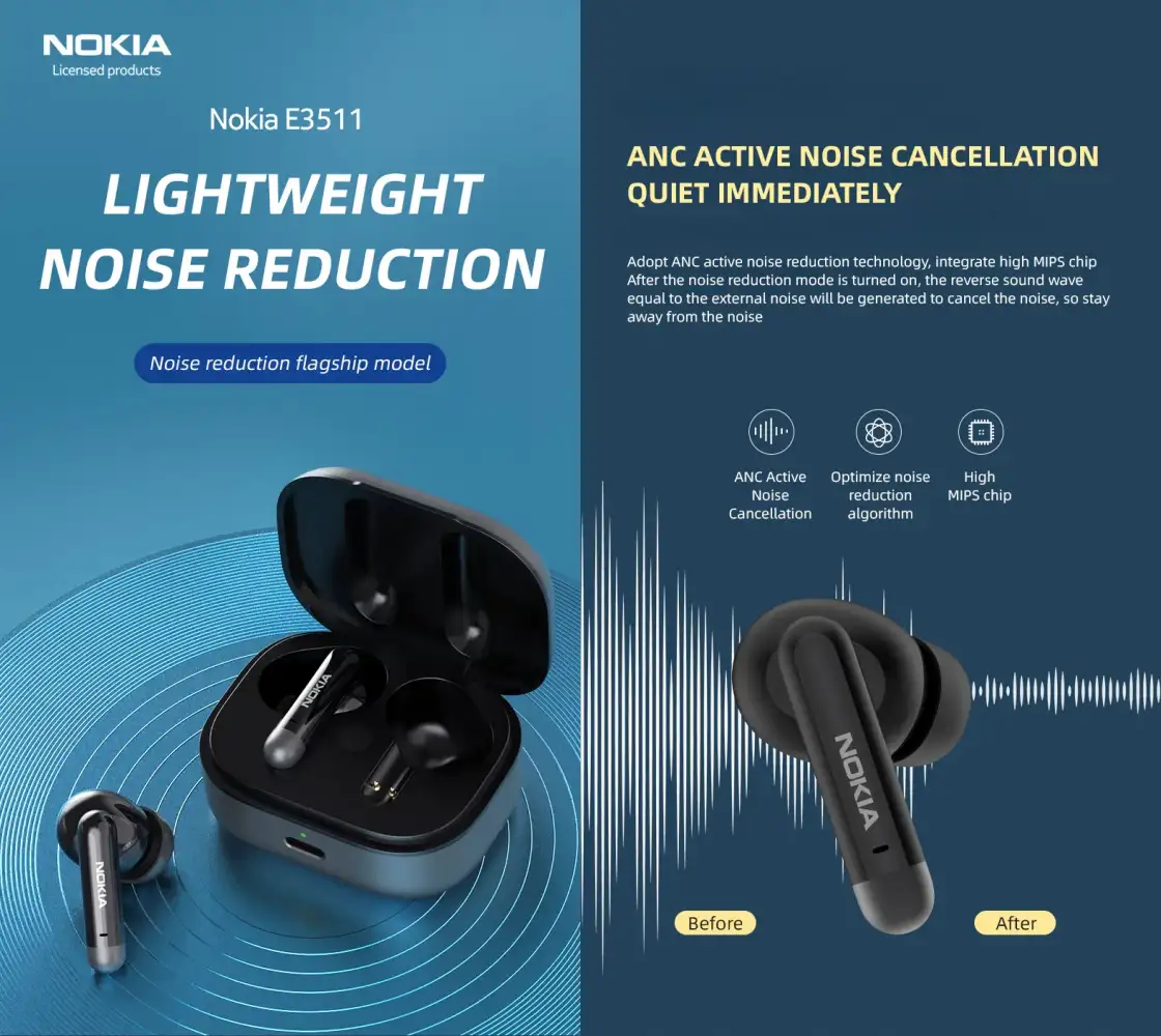 Nokia Essential E3511 ANC True Wireless Earbuds - Best Price