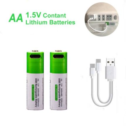 Smartoools Type-C Rechargeable Batteries AA 2 Pcs