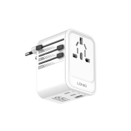 LDNIO Z6 65W 3 USB Ports GaN Travel Adapter