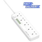 Ldnio Power Socket Sk5691 Uk Power Strip 6 Usb Charging Ports