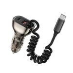 Wiwu Wi-Qc016 90w Pd+Qc Transparent Car Charger