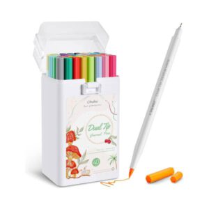 Ohuhu Art Marker Water-Based 40 Colors Dual Tip Journal Pens