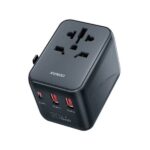 XUNDD XDCH-069 20W 3 USB Ports Universal Travel Adapter (Black)