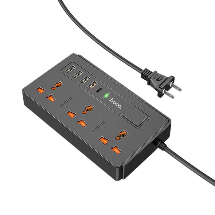 Hoco DC15 2-in-1 Multi-socket Extension Charger 30W