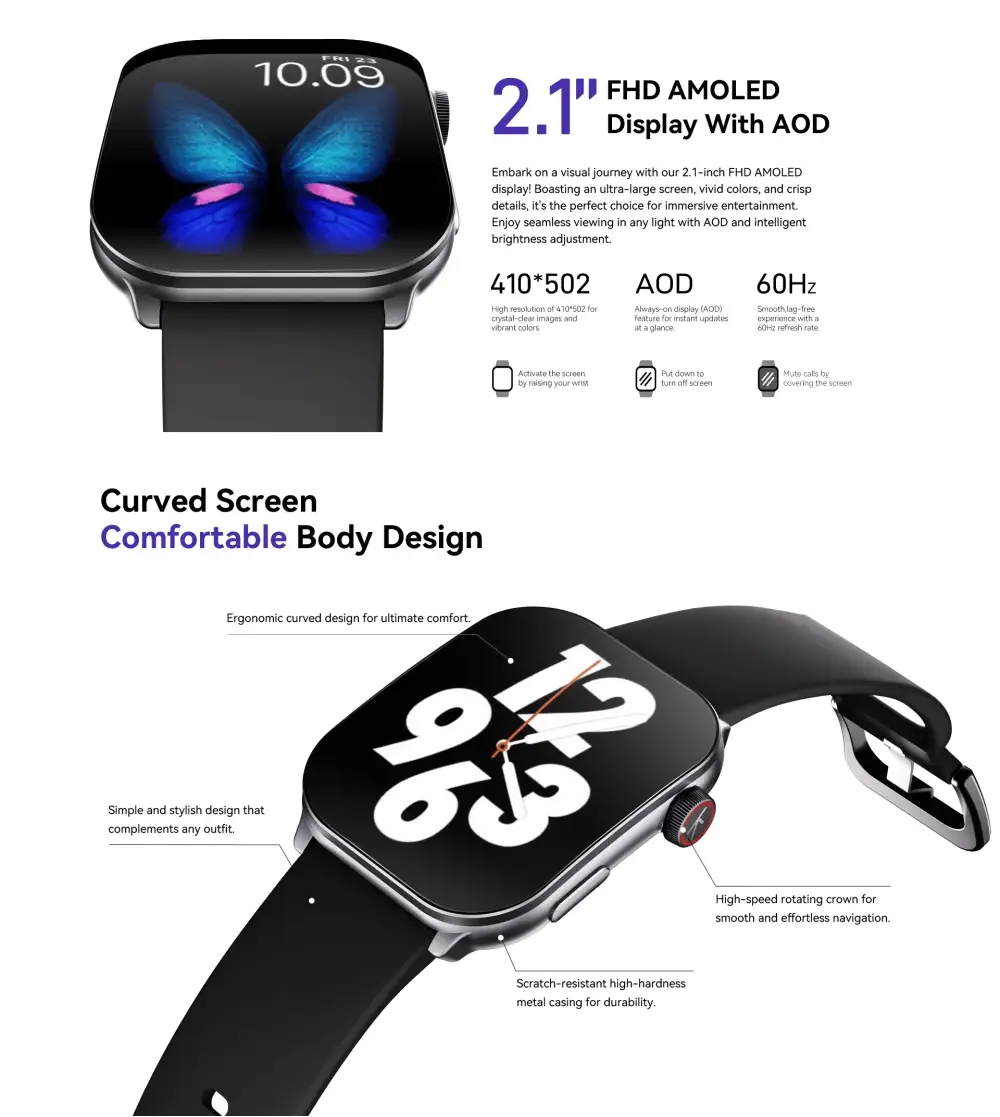 Kieslect Balancs BT Calling Smart Watch 1