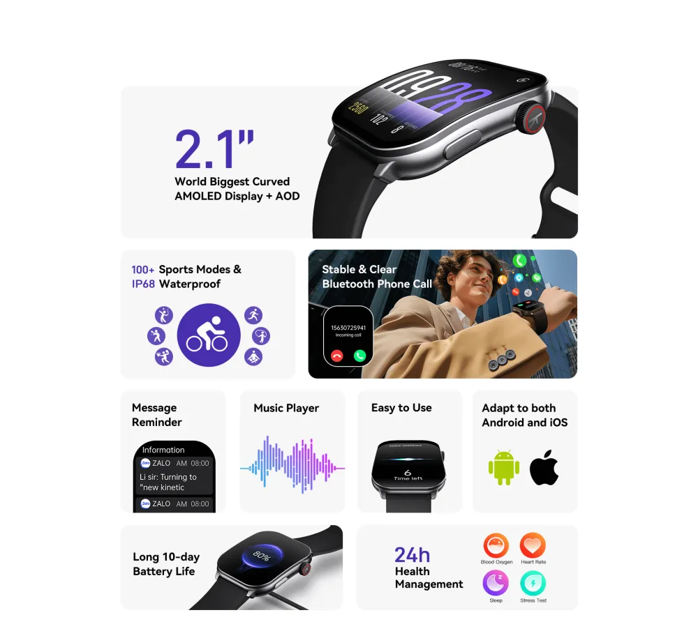 Kieslect Balancs BT Calling Smart Watch 5