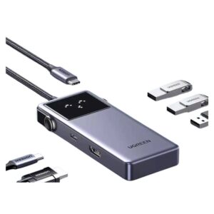 UGREEN QPai Pro 5 in 1 USB C Hub 4K@60Hz HDMI PD100W and 3USB Ports 45154