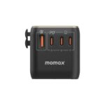 Momax 1-World 120W GaN Universal 4-Ports Travel Charger with 100W USB-C to USB-C Cable