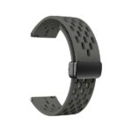 22mm Dotted Silicone Strap with Folding Magnetic D-Buckle Lock - Image 5