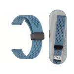 22mm Dotted Silicone Strap with Folding Magnetic D-Buckle Lock