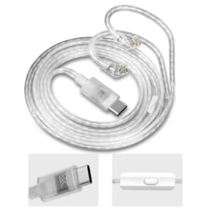 KZ Type C OFC Silver Plated Earphone Cable with Mic