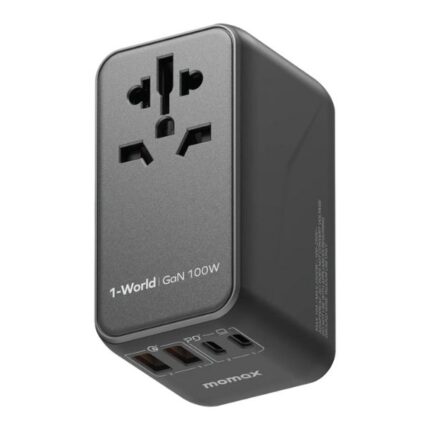 Momax 1-World UA10 100W GaN 4 ports + AC Travel Adapter