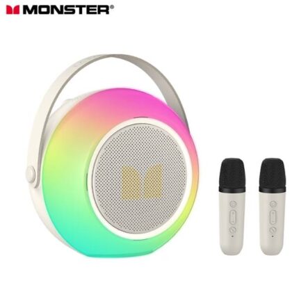 Monster M8 Bt Portable Speaker Karaoke With 2 Microphones