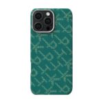 Pitaka Gold Green Classic Monogram Tactile Woven Case for iPhone 16 Pro & 16 Pro Max