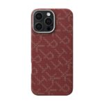 Pitaka Gold Red Classic Monogram Tactile Woven Case for iPhone 16 Pro & 16 Pro Max