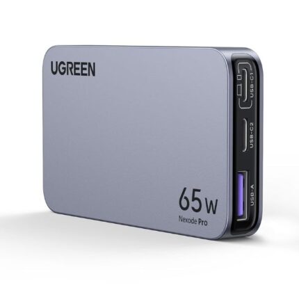 Ugreen Nexode Pro 65W 3-Port GaN Ultra-Slim Fast Charger (15817)