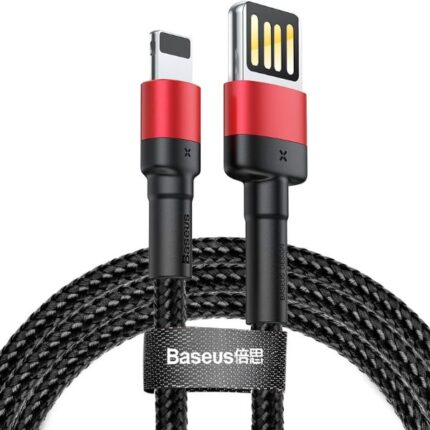 BASEUS Cafule Cable USB For iP 2.4A 1M CALKLF-G - gray-black