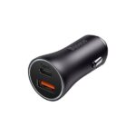 Baseus Golden Contactor Max Dual Fast Charger Car Charger U+C 60W Dark Gray