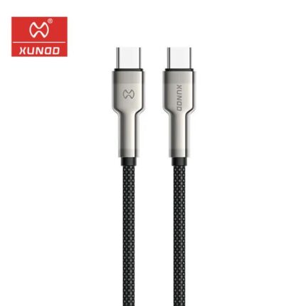 XUNDD XDDC-037 Zinc Alloy Woven 60W USB C to USB C Data Cable