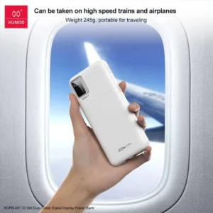 XUNDD XDPB-001 10000mAh PD 22.5W Fast Charging Power Bank with Digital Display & Type-C Cable