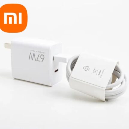 Xiaomi 67W-GAN-Dual Port Charger Set (1C+1A) White MDY-14-EU Wall Charger