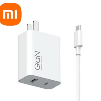 Xiaomi 67W-GAN-Dual Port Charger Set (1C+1A) White MDY-14-EU Wall Charger