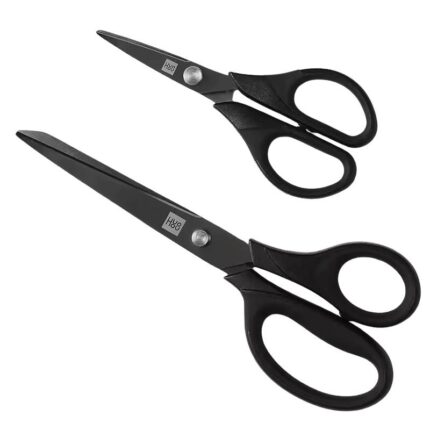 Xiaomi Huohou 2Pc Titanium-Plated Black Scissors – Non-Slip & Sharp