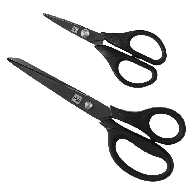 Xiaomi Huohou 2Pc Titanium-Plated Black Scissors – Non-Slip & Sharp Xiaomi Huohou 2Pc Titanium-Plated Black Scissors – Non-Slip & Sharp