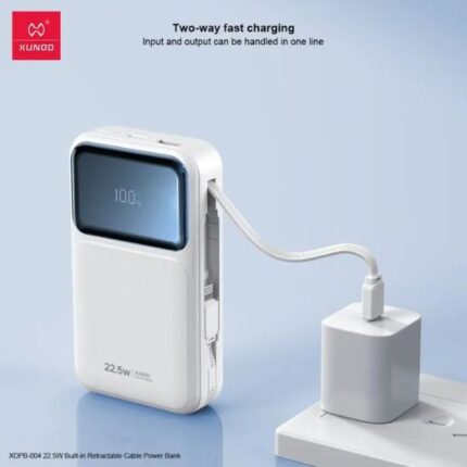 Xundd 22.5W 10000mah/20000mah Power Bank with Built-in Retractable Cable