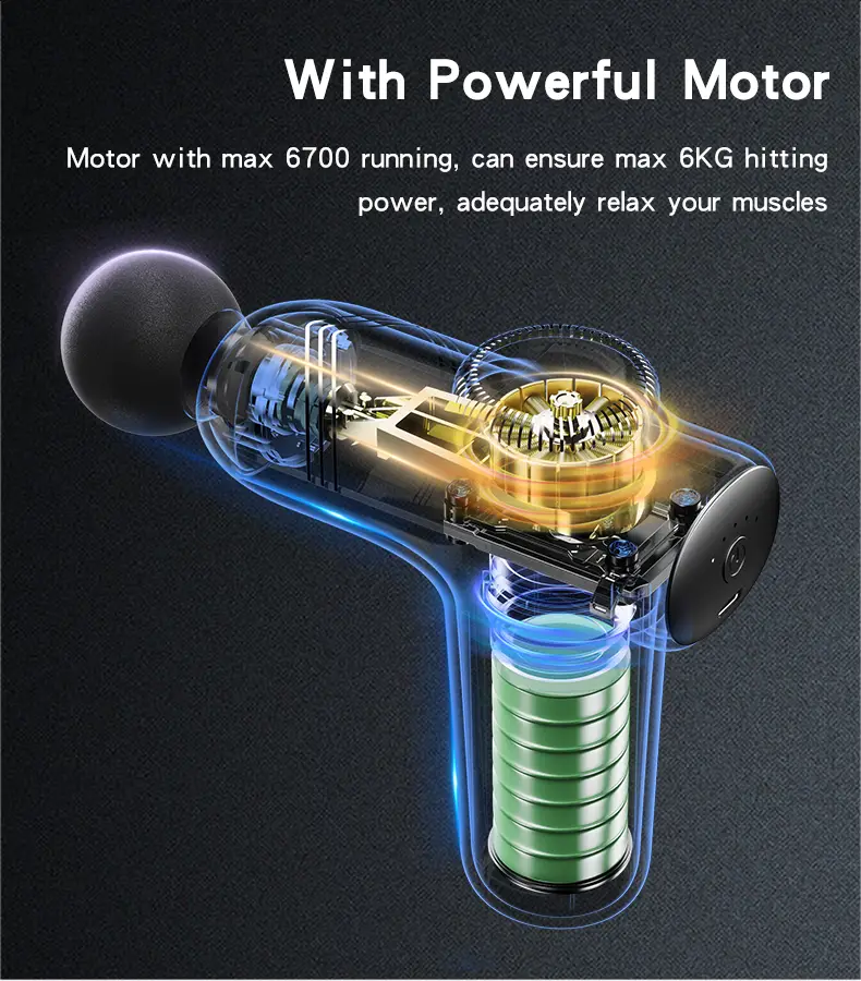 Yesido MG01 massage gun with multiple speed levels