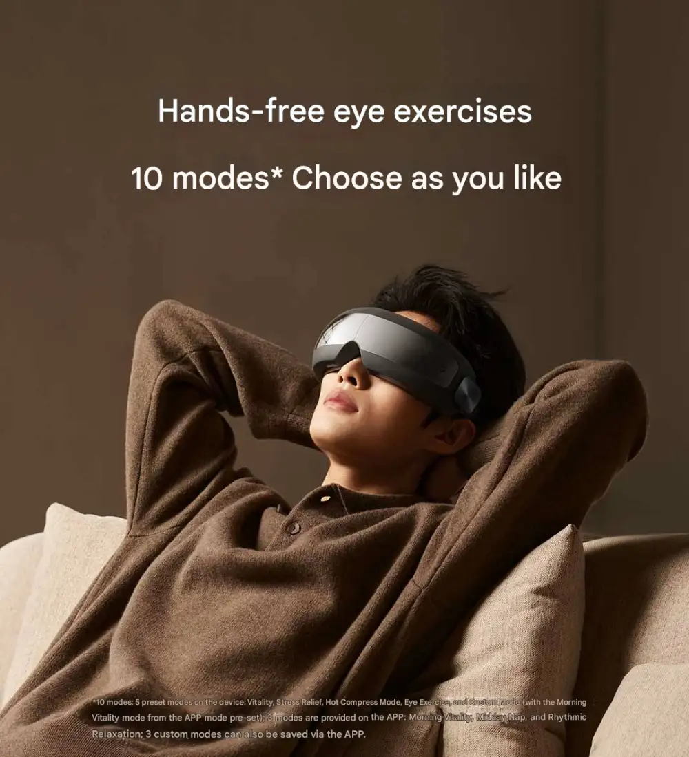 Xiaomi Mijia Smart Eye Massager MJYBAM01YMYY Hot Compress Xiaomi Mijia Smart Eye Massager hands-free eye exercise with multiple massage modes