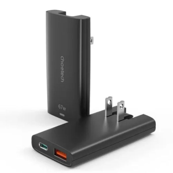 Choetech PD6011 67W GaN Dual Port Universal Charging Adapter (1) Choetech PD6011 67W GaN Dual Port Universal Charging Adapter