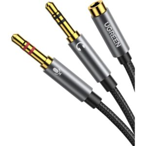 UGREEN AV140 20899 3.5mm to 2 Audio Cable - Black