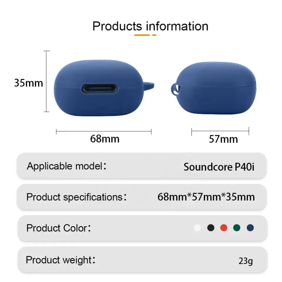 Anker Soundcore P40i Protective Silicone Case Cover