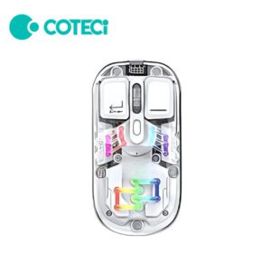 COTECi OF-026-WH Magic Crystal IV Wireless & Bluetooth Dual-Mode Mouse