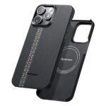 PITAKA MagEZ Case 4 for iPhone 15 Pro/15 Pro Max -600D Rhapsody