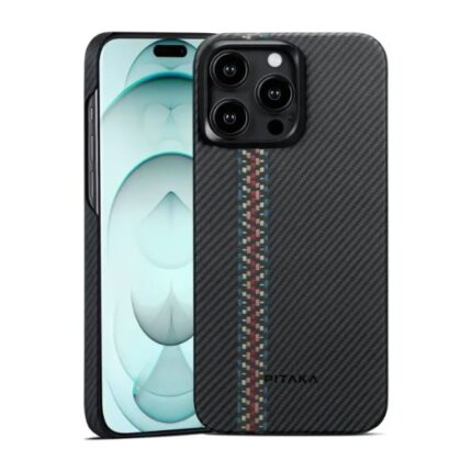 PITAKA MagEZ Case 4 for iPhone 15 Pro/15 Pro Max -600D Rhapsody