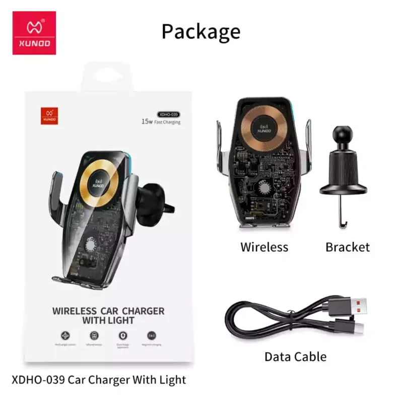 XUNDD XDHO-039 15W Wireless Car Charger